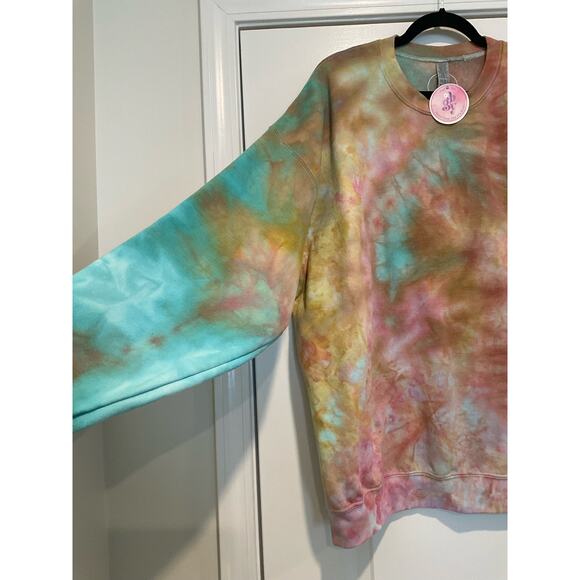Custom Tie Dye Crewneck Sweatshirt - Picture 3 of 11